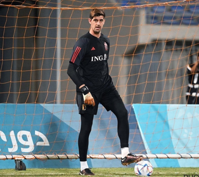 Thibaut Courtois con la Selección de Bélgica