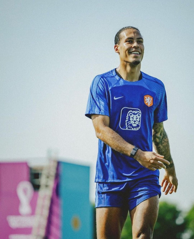 Virgil Van Dijk con la selección de Países Bajos 