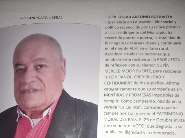 Precandidato liberal Foto|Cortesía|LA PATRIA