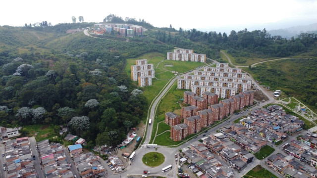 Esta es la parte alta del Barrio San Sebastián, en la comuna Ciudadela del Norte.