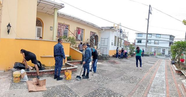 Se unen para restaurar el ancianato Foto|Cortesía Riosucio Online | LA PATRIA