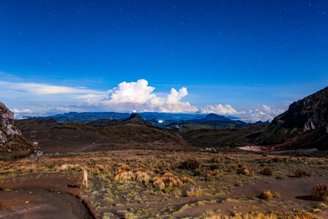 astrofotografía en el Nevado del Ruiz