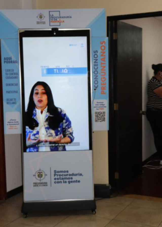 Procuraduría instaló pantalla