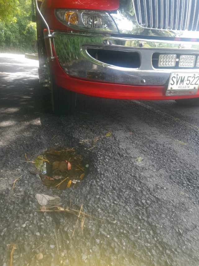 Uno de los puntos críticos es el tramo vecino de la vereda Rancho Largo.