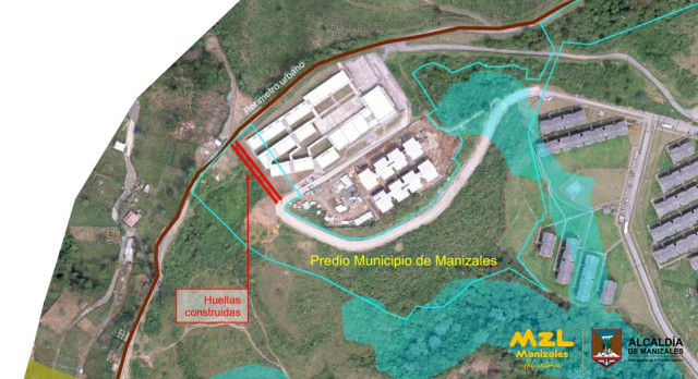 La Alcaldía de Manizales aclara que la placa huella se construyó en un bien del Municipio, sin permiso.