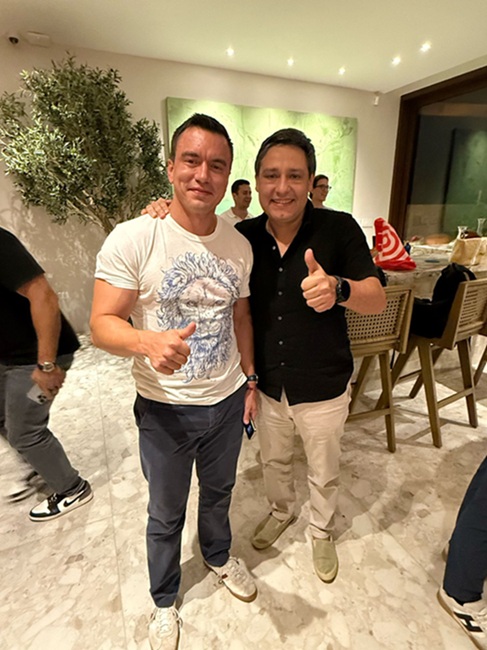 Acompañando al reelegido Foto | Tomada de X | LA PATRIA