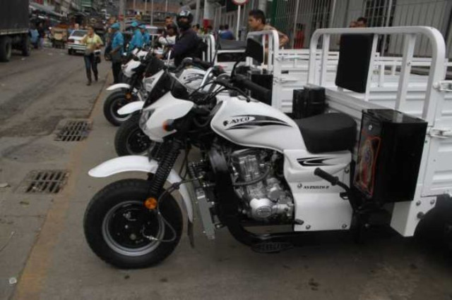 Foto | Archivo | LA PATRIA Estos eran algunos de los motocarros que entregó la Alcaldía a los carretilleros en el 2013.