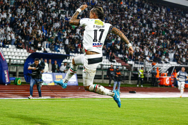 Así celebró Dayro Moreno su gol 352. Así celebró Dayro Moreno su gol 352.