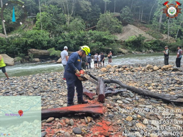 Limpieza del cauce del río Manso este sábado.