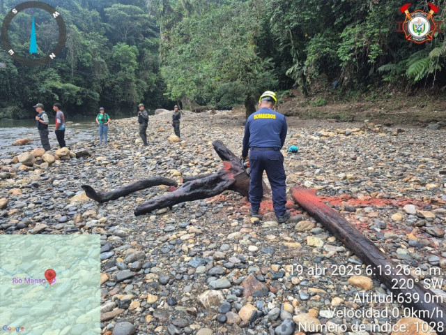 Limpieza del cauce del río Manso este sábado.