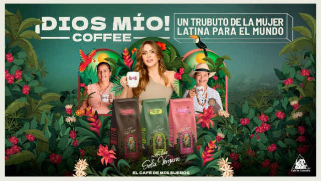 Foto | Cortesía Grupo Trébol Comunicaciones | LA PATRIA  Sofía Vergara desea que su café se sienta como un abrazo colombiano en las manos de los clientes.