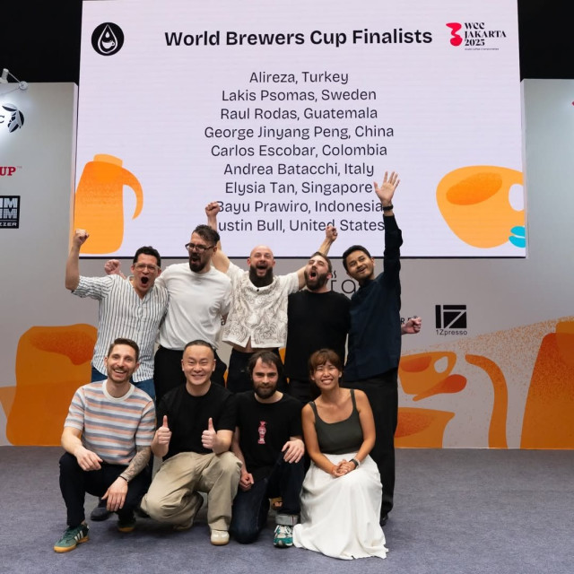 Finalistas en el Campeonato Mundial de Cafés Filtrados del 2025 en Jakarta (Indonesia). 