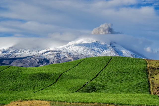 Mención en la categoría Bellezas naturales de Caldas. Bostezo del Ruíz, por Julián Arbeláez Aristizábal, de Manizales.