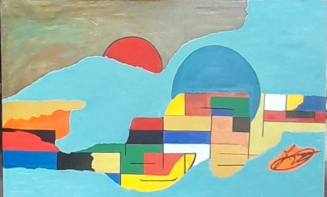 Foto | Cortesía | LA PATRIA Jorge Augusto Valencia realiza arte abstracto en hojas vegetales.