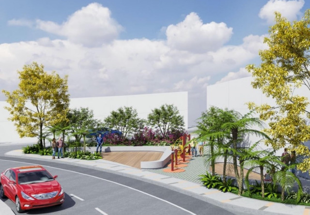 Así se vería el nuevo bulevar en San Jorge.