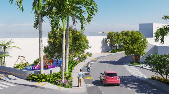 Manizales: ilusiones y sacrificios de un nuevo bulevar comercial, así cambian el sector | Al Frente de Obra Esta es la proyección de las obras en San Jorge, que incluyen una ciclobanda.