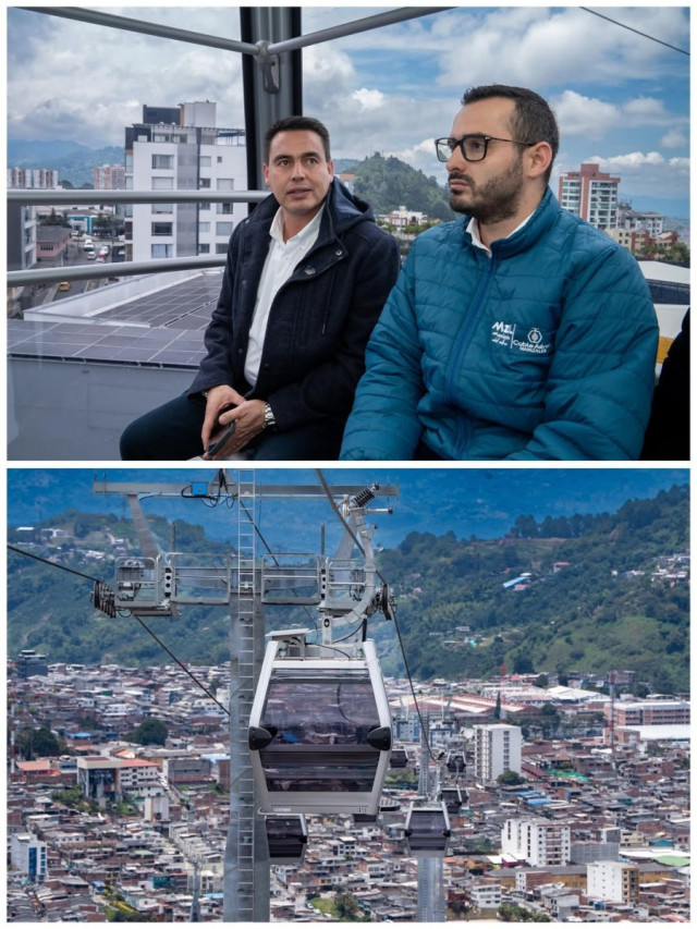 Nueva línea de cable aéreo en Manizales: políticos se disputan el mérito de la obra, ¿quién la sacó adelante? Postales del recorrido del alcalde Jorge Eduardo Rojas y Andrés Felipe Ortiz, gerente de la Asociación Cable Aéreo.