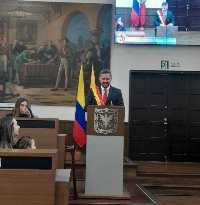 Manizaleño, distinguido en Bogotá