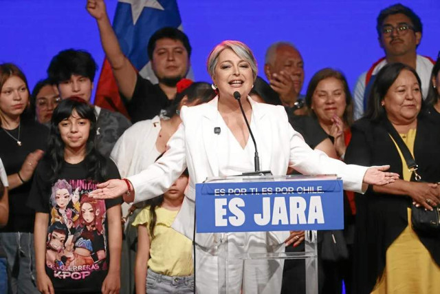 La candidata a la Presidencia de Chile por el partido Unidad por Chile, Jeannette Jara.