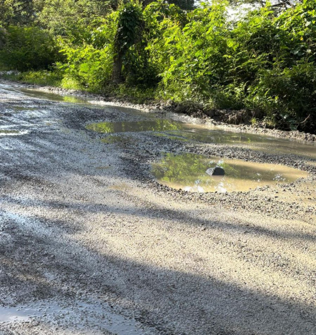 Una vía Caldas-Antioquia toca fondo: hay 'cráteres' en la ruta, un alcalde pide ayuda y la Gobernación atiende En la ruta transitan con frecuencia vehículos de carga pesada.