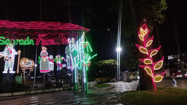 El alumbrado navideño de San José se volvió a encender en la noche de este lunes.