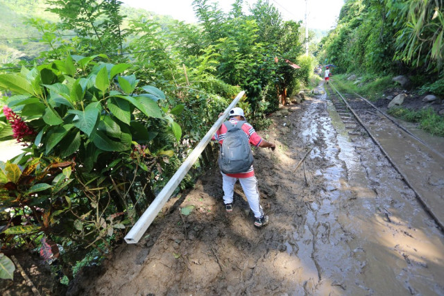 Deslizamiento en el sector de Los Chorros de Arauca. 