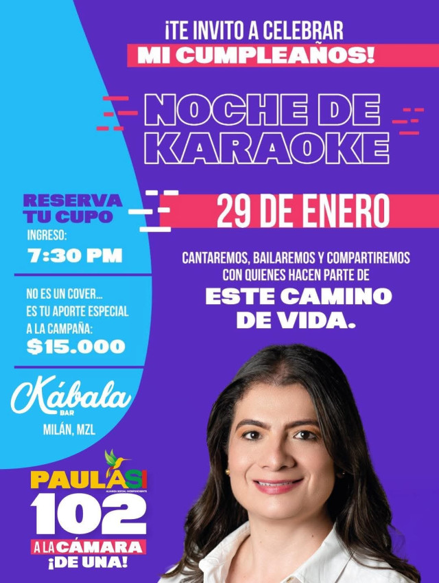 Invitación a cumpleaños y a campaña