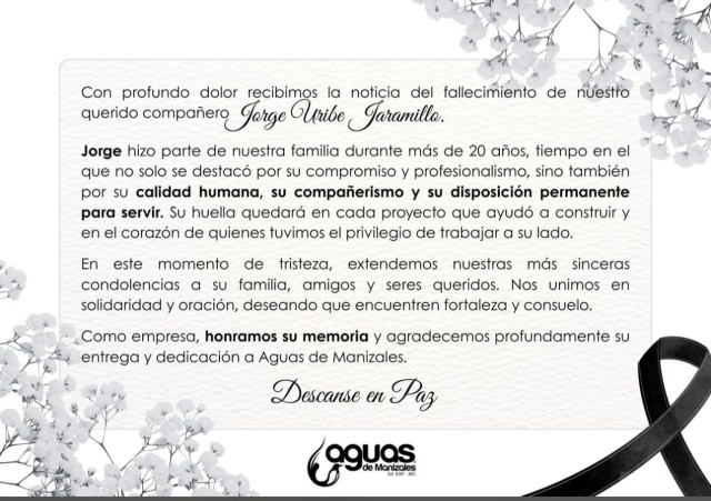 Jorge Uribe Jaramillo.