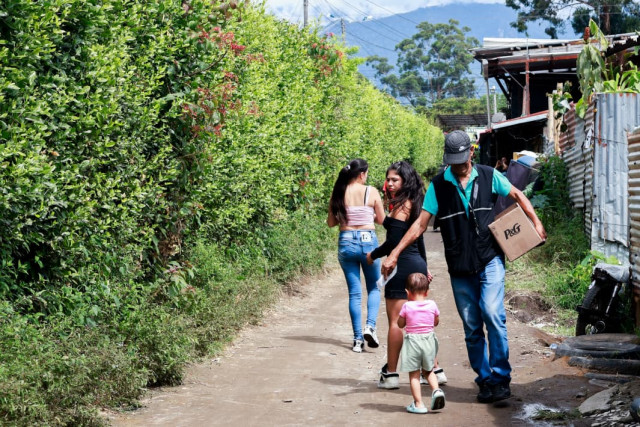 incendio sector Nuevo Armenia