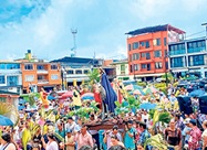 Foto | Luis Ángel Giraldo Ospina | LA PATRIA Cerca de cinco mil feligreses asistieron a la procesión en Marquetalia desde la entrada al Colegio Juan XXIII, hasta la Iglesia Nuestra Señora del Socorro.
