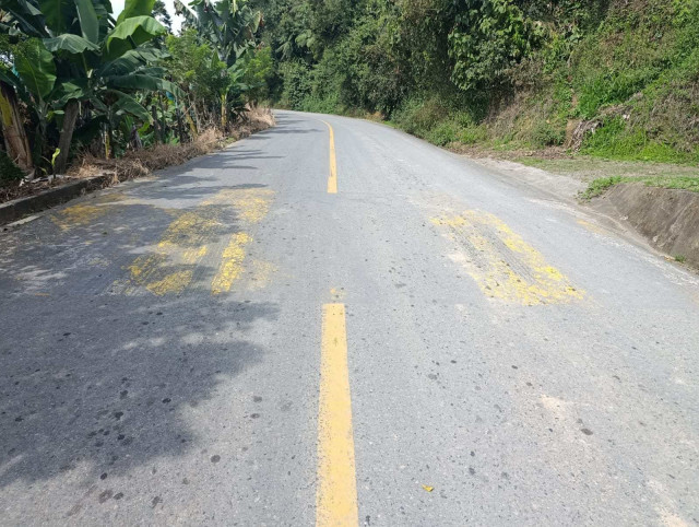  Piden demarcar vía de Aguadas 