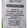 Con este panfleto el Banco Agrario anunció el traslado de su oficina en Arauca (Palestina) a Risaralda.