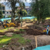 Desde principios de año avanzan las obras en el parque de Bolívar.