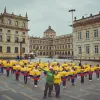 La presentación de la campaña Bioescuderos en la Plaza de Bolívar de Bogotá. 
