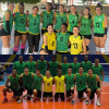 Los seleccionados departamentales de voleibol.