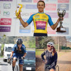 Diana Carolina Peñuela (arriba), Luisa Fernanda Naranjo (izquierda) y Yuri Marcela Alzate lideran la lista de las caldenses en la Vuelta.