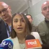 Laura Sarabia, exjefa de gabinete del presidente, Gustavo Petro, habló con los medios de comunicación tras declarar ante el CNE.