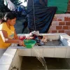 María Andrea Bueno de la Parcialidad Ambacheque, reclama agua potable para la vereda La Plata y para su comunidad indígena. Comenta que por consumir agua cruda de Campoalegre, los niños se enferman continuamente.