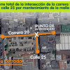 En el mapa se observan las calles que estarán cerradas en el centro de la ciudad.