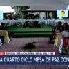 Cierre del cuarto ciclo de diálogos de paz entre el Gobierno nacional y el Eln.