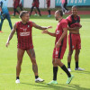 Dayro Moreno (izquierda en la foto) buscará seguir ampliando su racha goleadora ante La Equidad. Actualmente está a 11 goles de igualar a otro ídolo blanco, Sergio Galván, como máximo goleador histórico del Fútbol Profesional Colombiano.