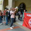 Los maestros de Caldas vuelven a las calles a protestar, esta vez por el nuevo sistema de salud.