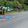 Este es el sitio en donde perdió la vida el ciclista en Manizales.