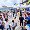 Actividades con niños durante el Día Mundial del Refugiado y el Desplazado en Colombia, en el Parque de la Mujer de Manizales.