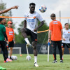 Davinson Sánchez, durante la jornada de entrenamiento, en Houston (Estados Unidos).