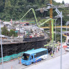 El vaciado de dos tramos del nuevo puente del intercambiador vial de Los Cedros, no ha representado tropiezos, ni restricción adicional para el tránsito de vehículos.