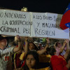 Venezolanos participaron en una manifestación en Uruguay tras las elecciones presidenciales del domingo. 