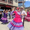 El desfile se desarrolló este domingo en las calles de Aguadas. 