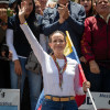 La líder opositora venezolana María Corina Machado llamó este viernes a los empresarios colombianos a "defender la democracia".