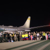 Los colombianos que llegaron a Colombia en el vuelo humanitario de la FAC.